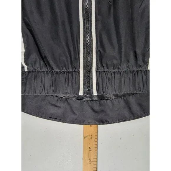 Nike Women's Hoodie Windbreaker Black & White Jacket - Small - Picture 4 of 7